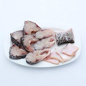 Rohu Fish (Freshwater, Cleaned & Sliced)